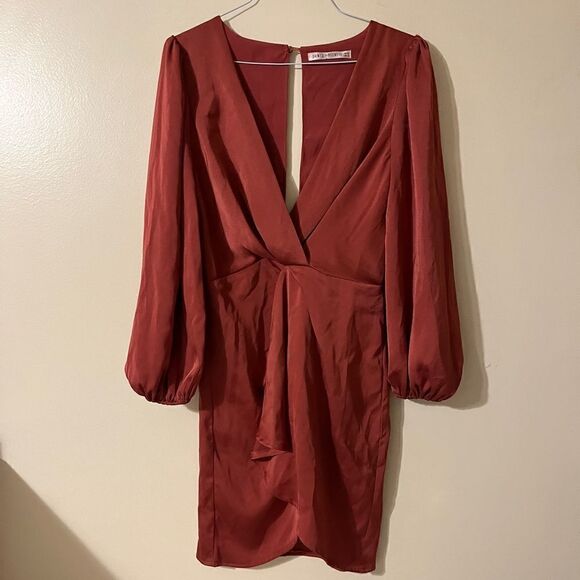 Saints and Secrets mini dress vneck womans small - Picture 2 of 10